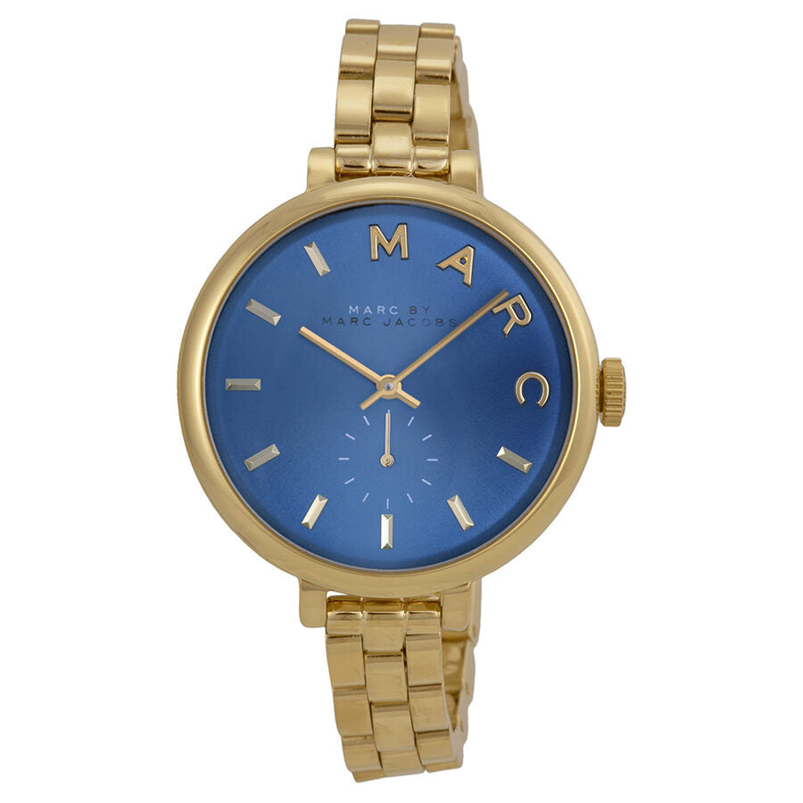Marc by Marc Jacobs Sally Blue Dial Gold-tone Ladies Watch MBM3366 - BigDaddy Watches