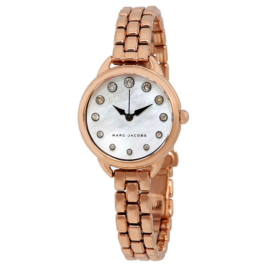 Marc Jacobs Betty Mother Of Pearl Dial Ladies Rose Gold Watch MJ3511 - BigDaddy Watches