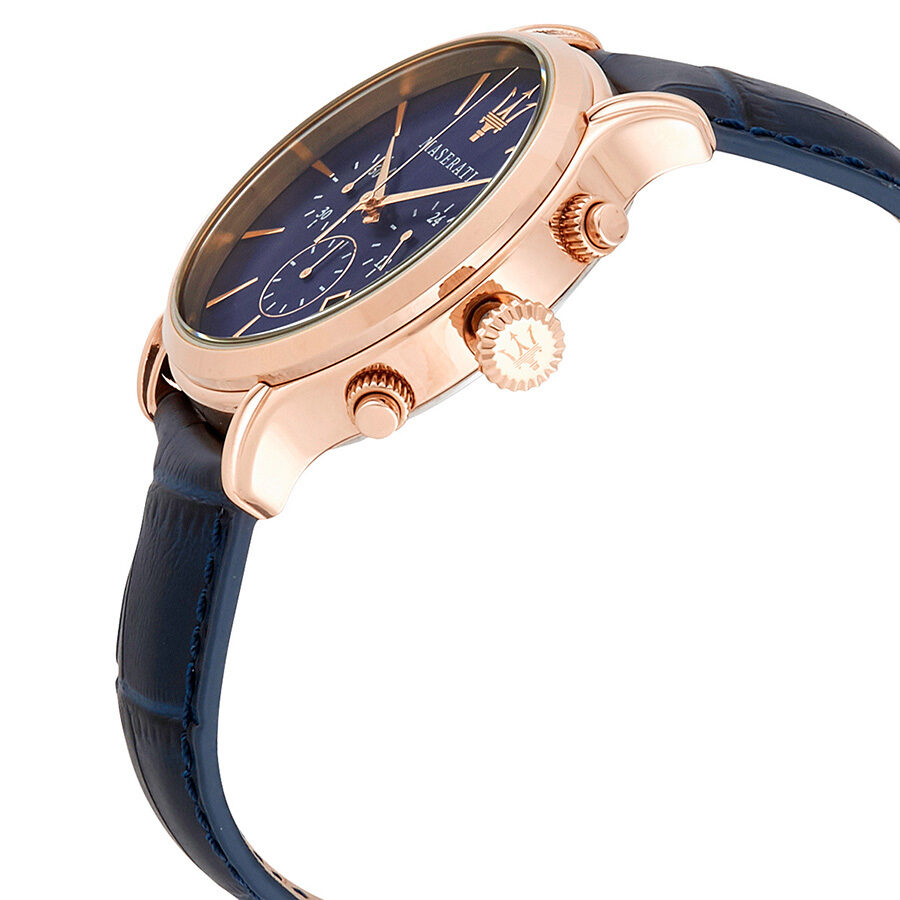 Maserati Epoca Blue Dial Blue Leather Men's Watch R8871618007 - BigDaddy Watches #2