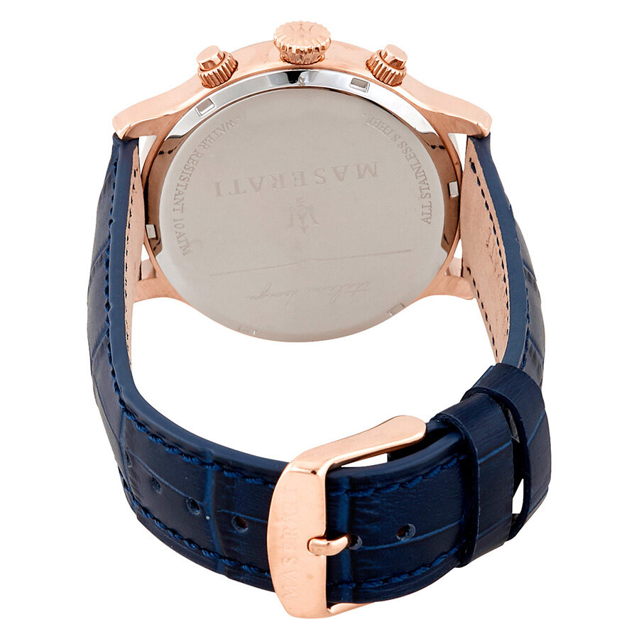 Maserati Epoca Blue Dial Blue Leather Men's Watch R8871618007 - BigDaddy Watches #3