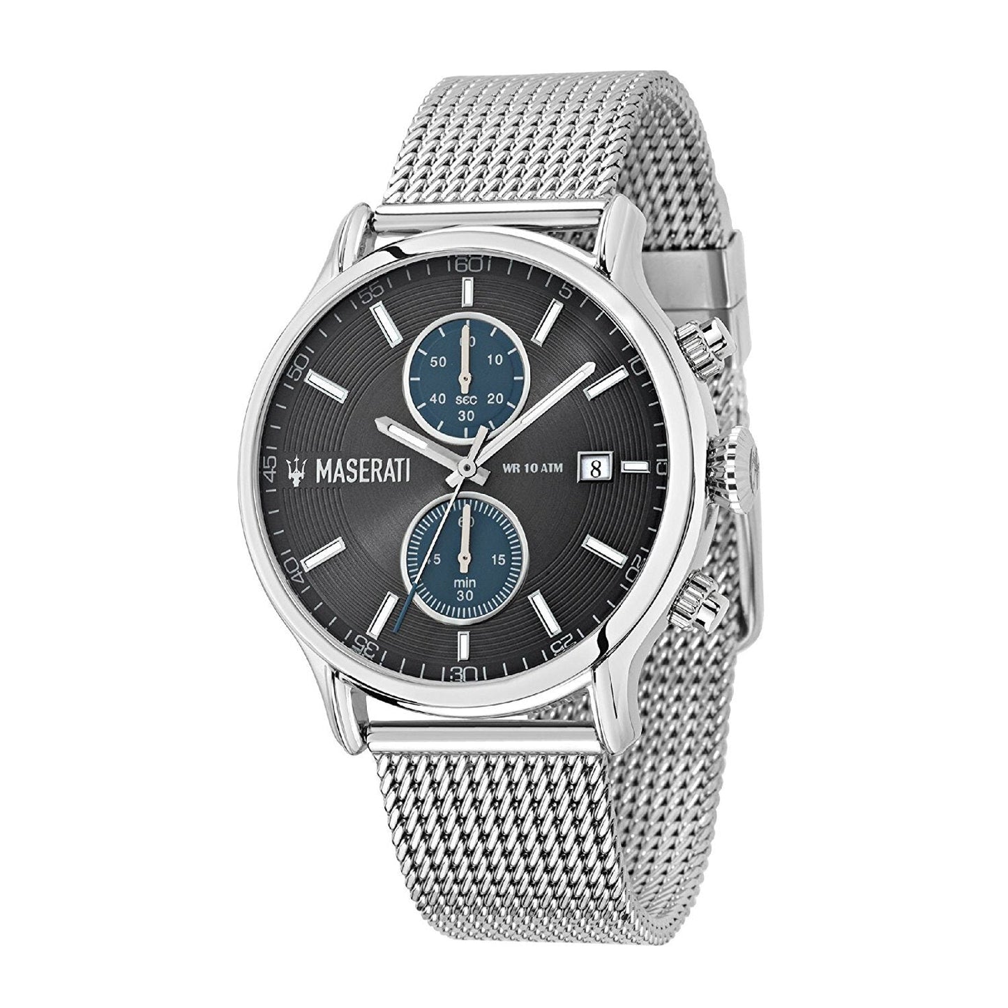 Maserati Epoca Grey/Blue Dial Chronograph Men's Watch R8873618003 - BigDaddy Watches