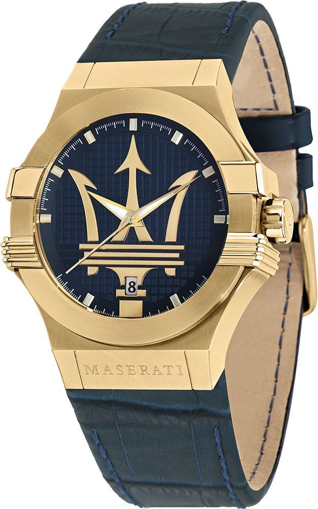 Maserati Potenza Blue Leather  R8851108035 - Big Daddy Watches