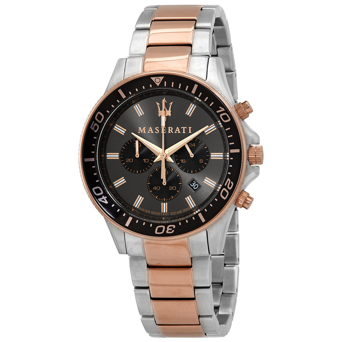 Maserati Sfida Chronograph Quartz Black Dial Men's Watch R8873640002 - BigDaddy Watches