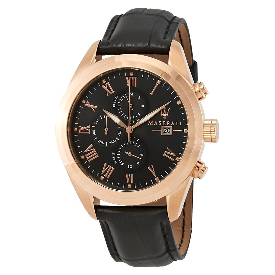 Maserati Traguardo Black Dial Men's Watch R8871612002 - BigDaddy Watches