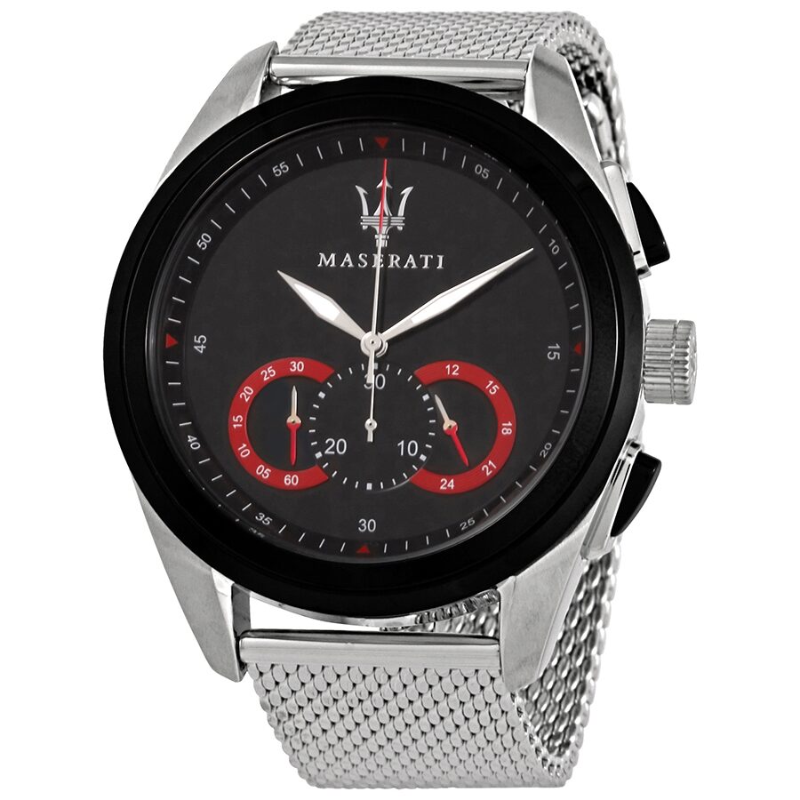 Maserati Traguardo Chronograph Black Dial Men's Watch R8873612005 - BigDaddy Watches