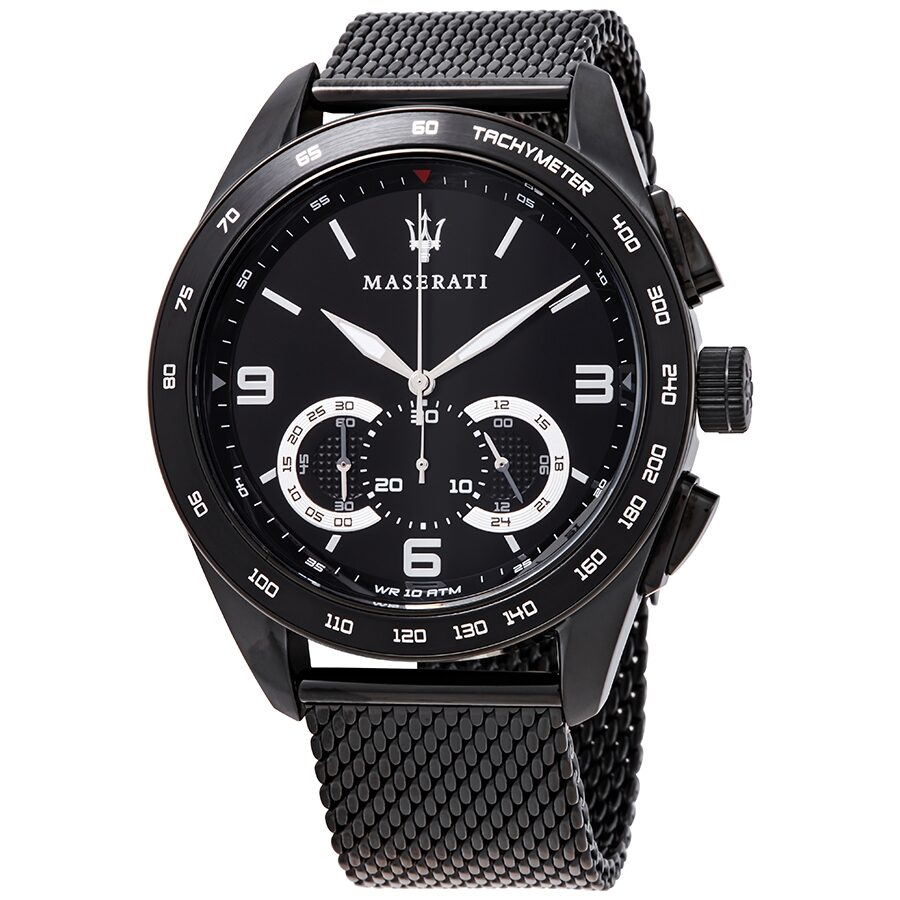 Maserati Traguardo Chronograph Quartz Black Dial Men's Watch R8873612031 - BigDaddy Watches