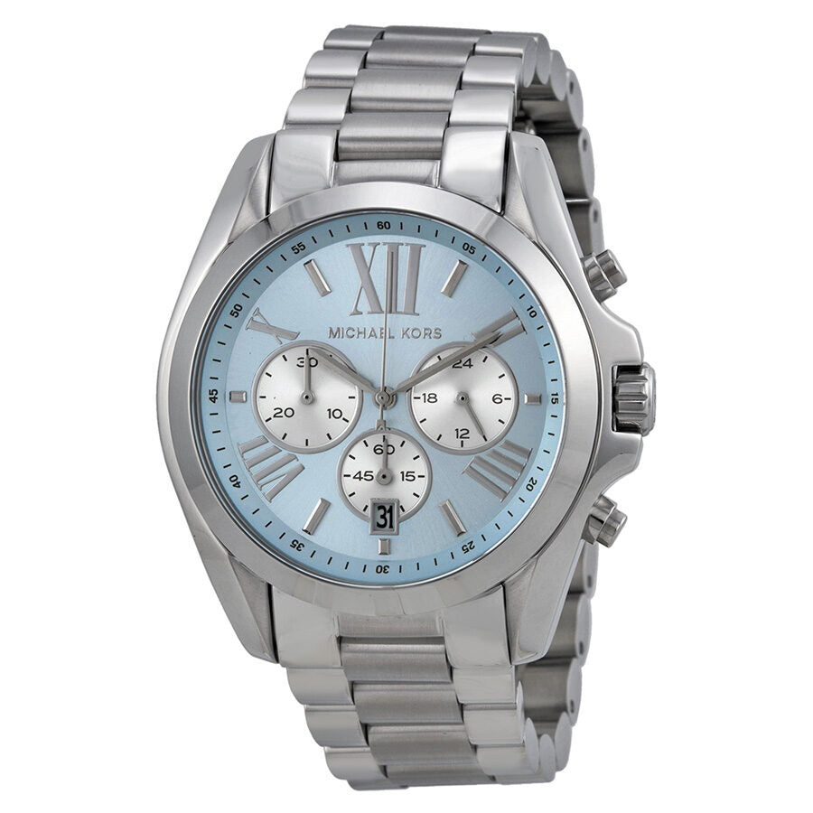 Michael Kors Bradshaw Chronograph Blue Dial Stainless Steel Ladies Watch Watch MK6099 - BigDaddy Watches