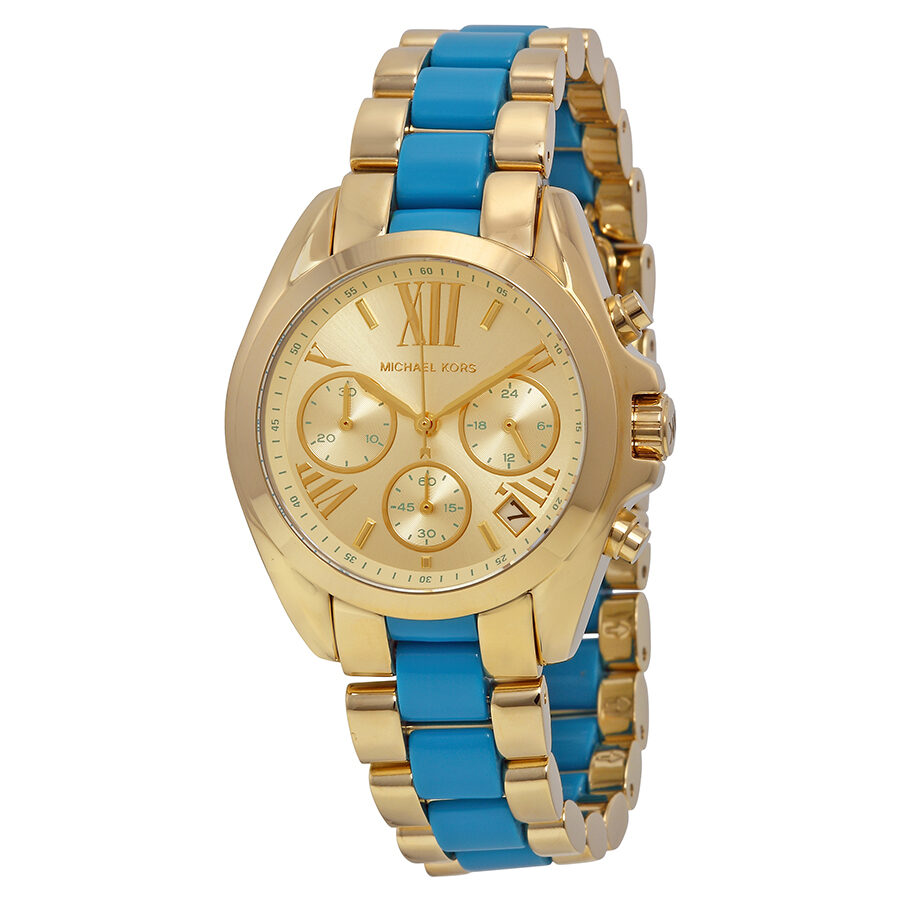 Michael Kors Bradshaw Chronograph Champagne Dial Ladies Watch MK5908 - BigDaddy Watches