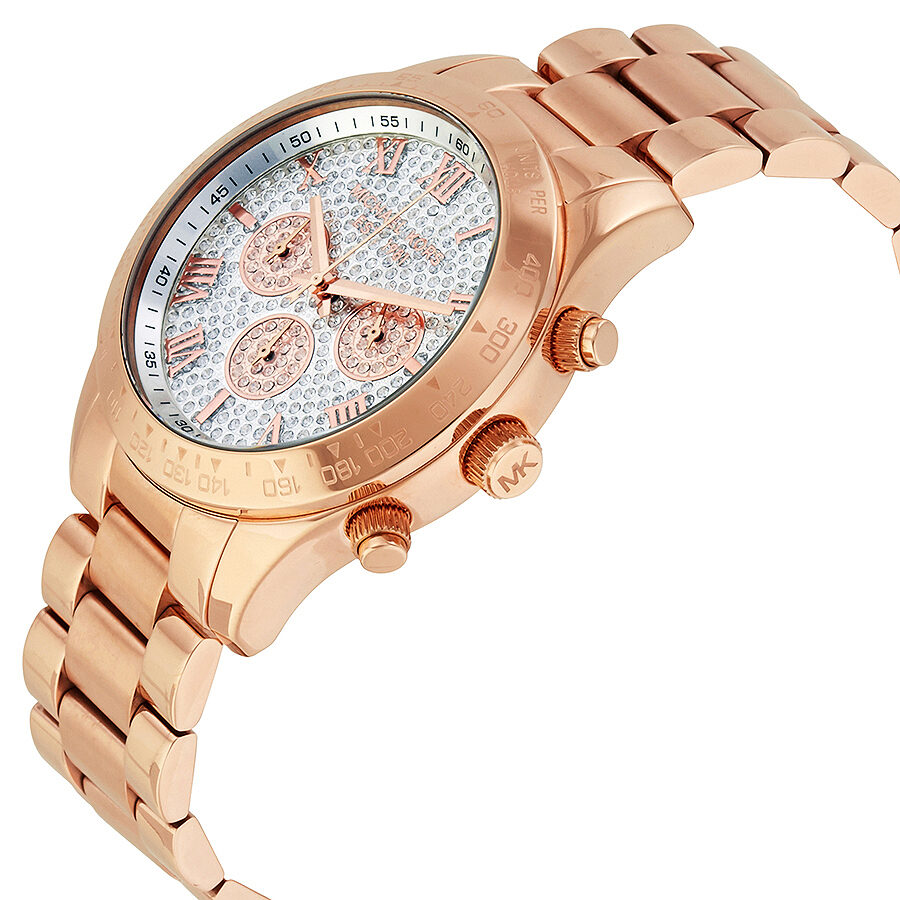 Michael Kors Layton Pave Dial Rose Gold-tone Ladies Watch MK5946 - BigDaddy Watches #2