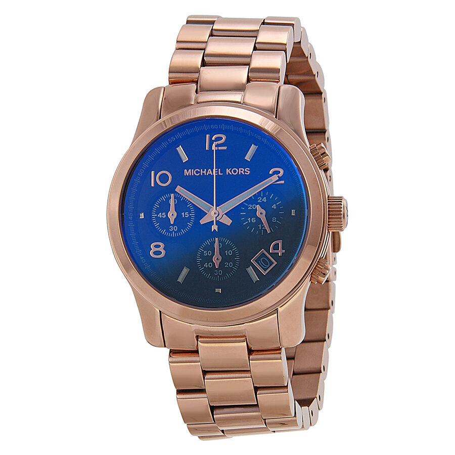 Michael Kors Runway Iridescent Dial Rose Gold-tone Ladies Watch MK5940 - BigDaddy Watches