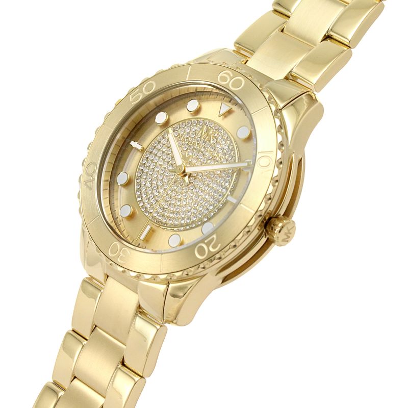 Michael Kors Runway Quartz Gold Dial Ladies Watch MK6911