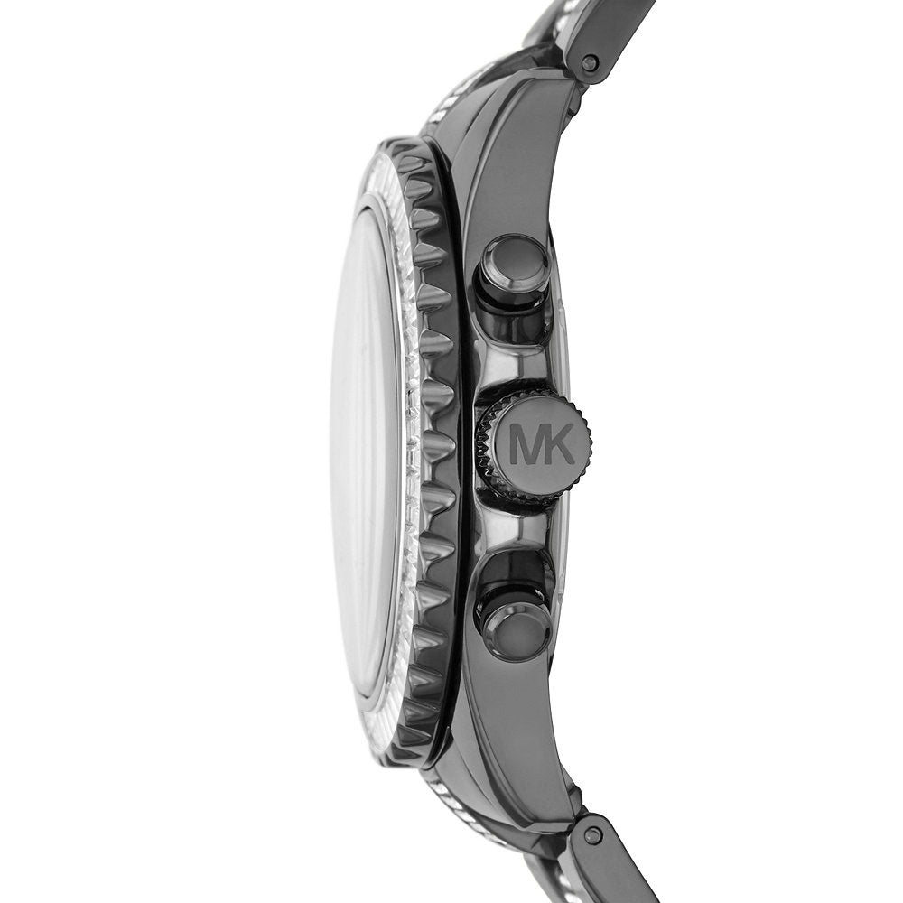 Michael Kors Everest Chronograph Quartz Crystal Black Dial Ladies Watch MK6974