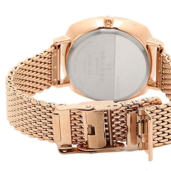 Skagen Rungsted White Dial Rose Gold Tone Ladies Watch SKW2401