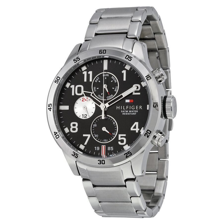 Tommy Hilfiger Multi-Function Black Dial Stainless Steel Men's Watch 1791141 - BigDaddy Watches