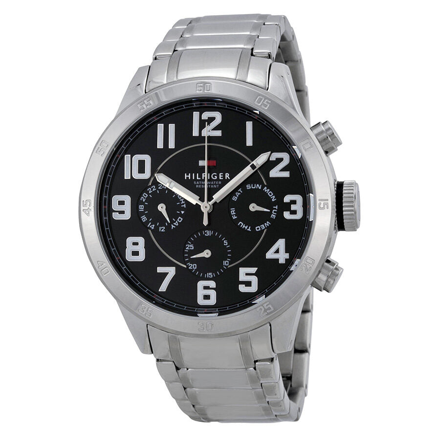 Tommy Multi-Function Black Dial Stainless Steel Men's Watch 1791054 - BigDaddy Watches