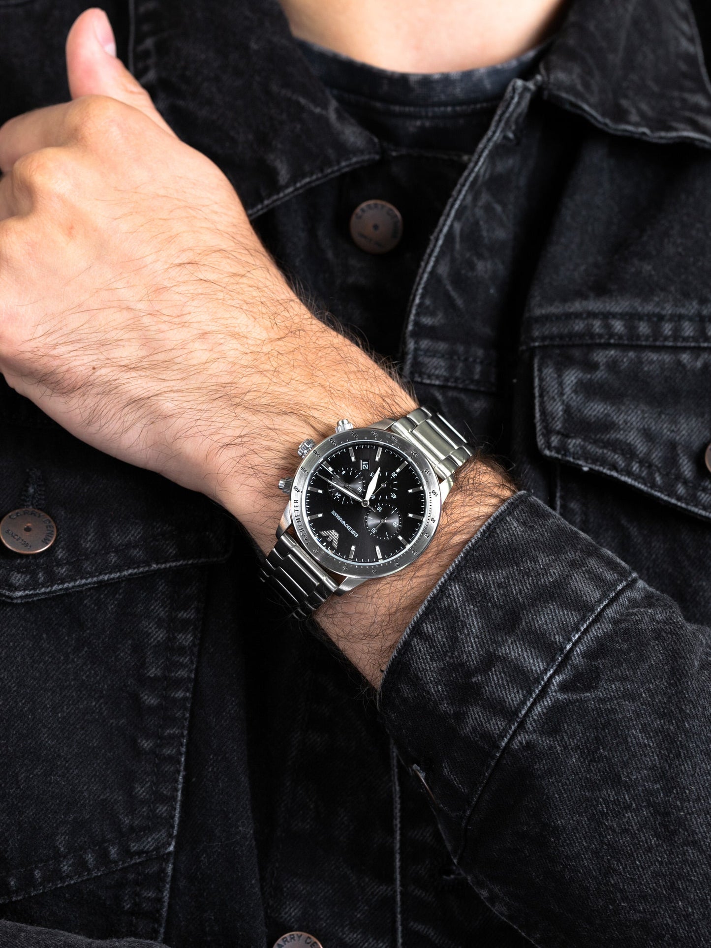 Emporio Armani Chronograph Quartz Black Dial Men's Watch AR11241